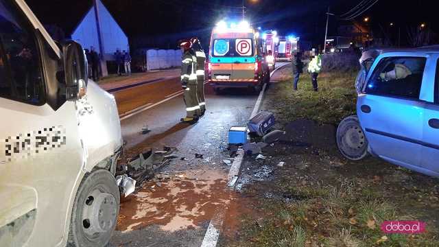 Wypadek w Piławie Dolnej