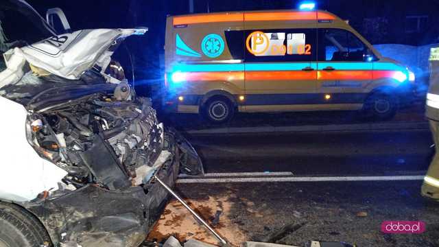 Wypadek w Piławie Dolnej
