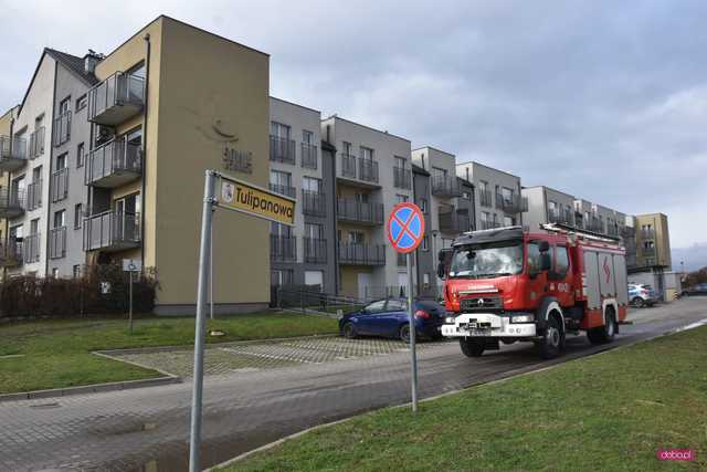 Straż pożarna wezwana do pożaru mieszkania na Tulipanowej w Bielawie