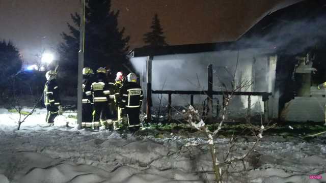 Pożar altanki