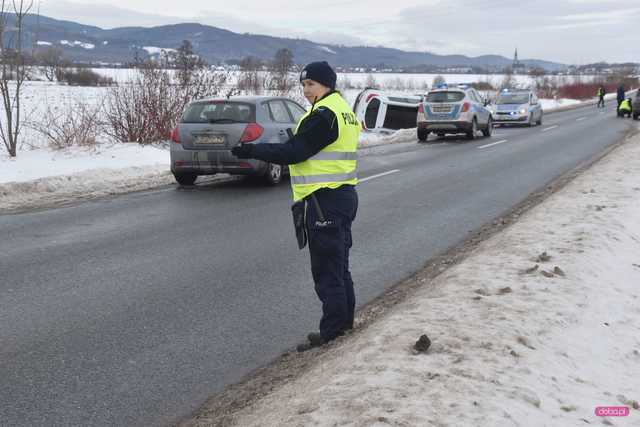 Wypadek na drodze Bielawa - Pieszyce