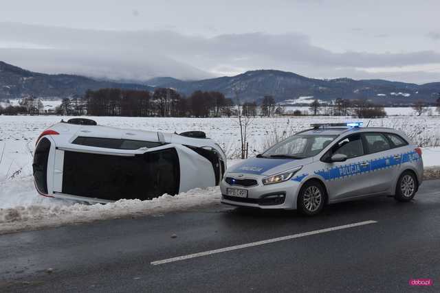 Wypadek na drodze Bielawa - Pieszyce