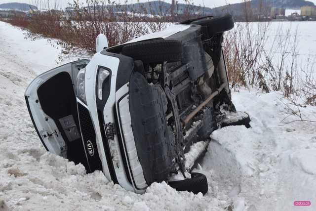 Wypadek na drodze Bielawa - Pieszyce