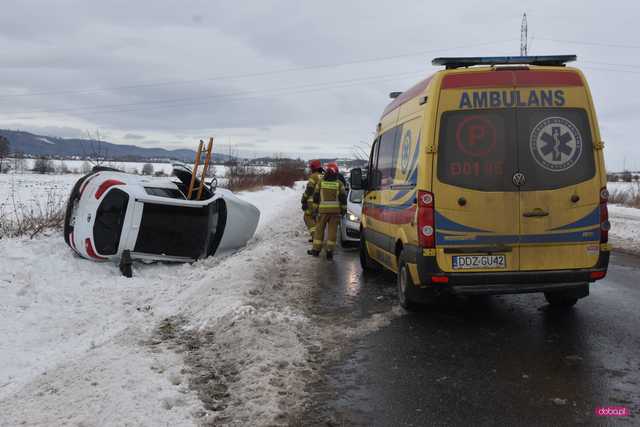 Wypadek na drodze Bielawa - Pieszyce