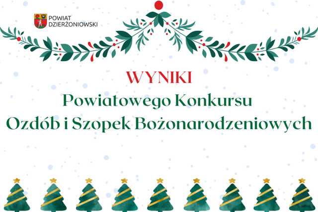 Wyniki Powiatowego Konkursu Ozdób i Szopek Bożonarodzeniowych