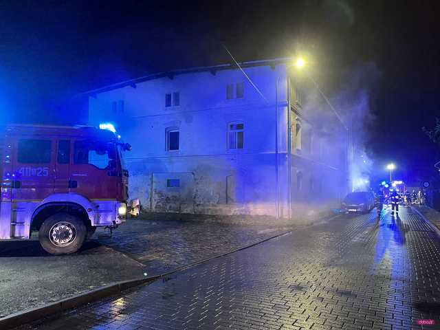 Pożar na Szpakowej w Bielawie