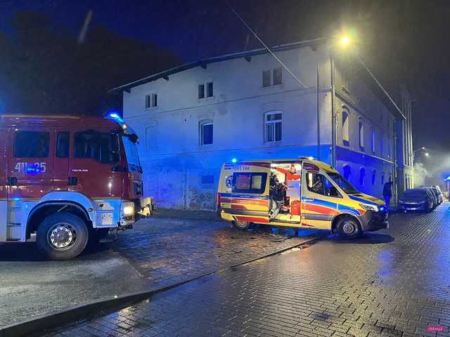 Pożar na Szpakowej w Bielawie