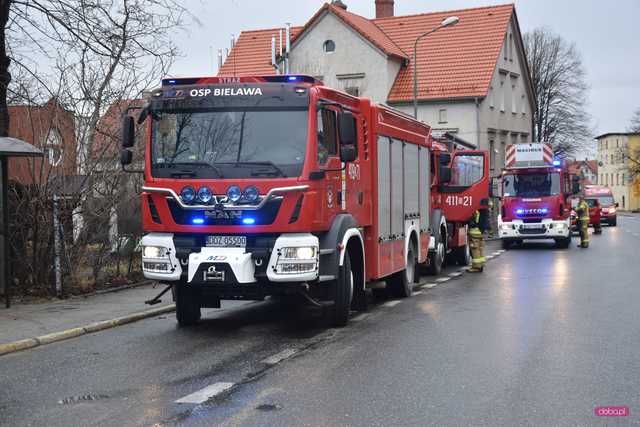 Straż pożarna wezwana do pożaru hali w Bielawie