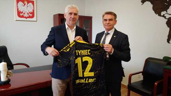 Prezes Dolnośląskiego Związku Piłki Nożnej w Łagiewnikach