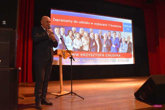 Spotkanie wyborcze Komitetu Wyborczego Wyborców Krzysztofa Chudyka