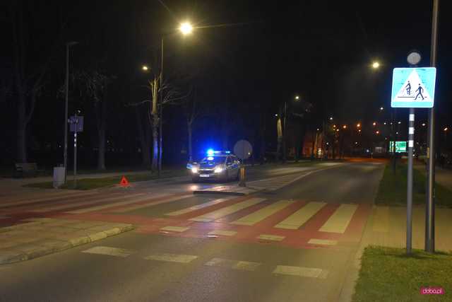 Potrącenie pieszej na Piastowskiej w Dzierżoniowie