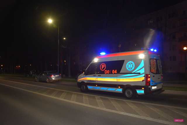 Potrącenie pieszej na Piastowskiej w Dzierżoniowie