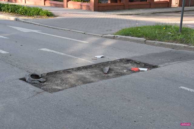 Wycięli asfalt i zostawili dziury w drodze