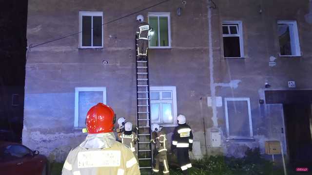 pożar w Bielawie
