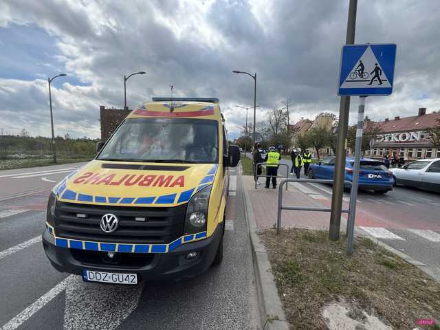 potrącenie pieszej