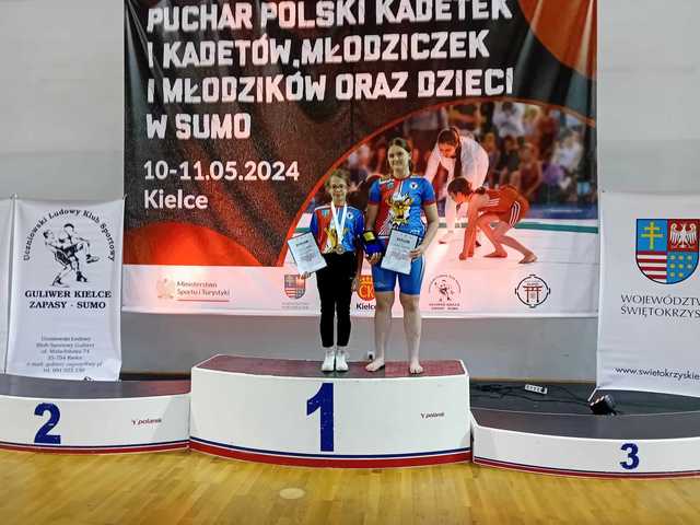 Emila Rosińska wygrała Puchar Polski a Oliwia Międła wywalczyła brązowy medal w Pucharze Polski Młodziczek w sumo