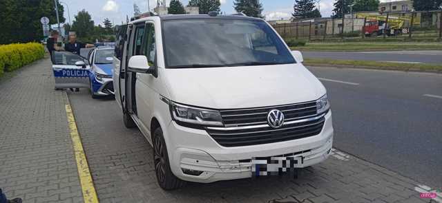 Zderzenie volkswagena z fordem