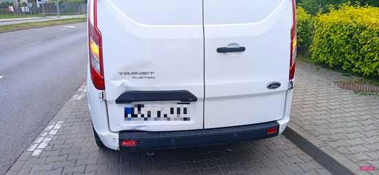 Zderzenie volkswagena z fordem