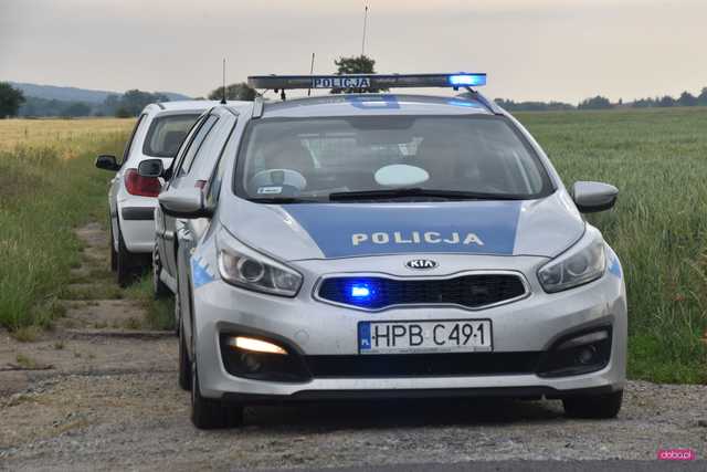 Wypadek kierowcy skutera na drodze Dzierżoniów - Świdnica