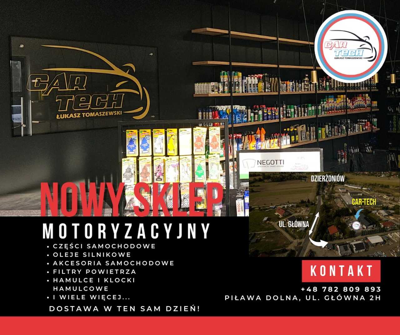 Car-Tech Łukasz Tomaszewski - Nowy Sklep Motoryzacyjny