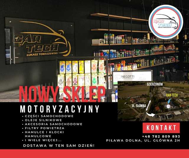 Car-Tech Łukasz Tomaszewski - Nowy Sklep Motoryzacyjny