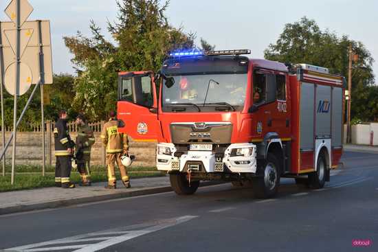 Wypadek motocyklisty na rondzie w Bielawie