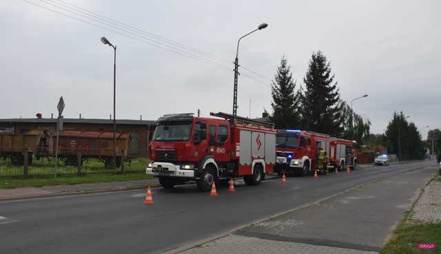 pożar wagonu w Dzierżoniowie