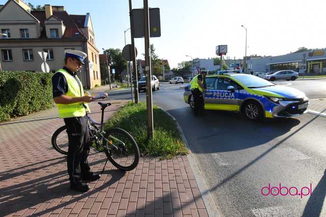 Potrącenie rowerzysty w Dzierżoniowie