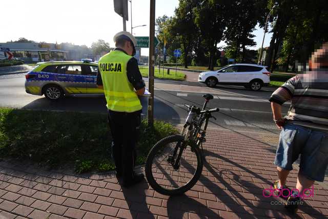Potrącenie rowerzysty w Dzierżoniowie