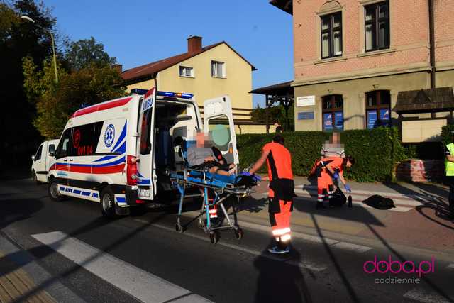 Potrącenie rowerzysty w Dzierżoniowie