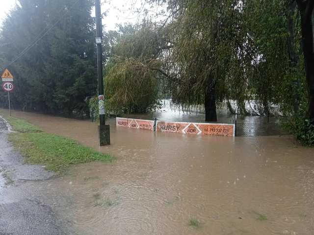 Piława Dolna pod wodą