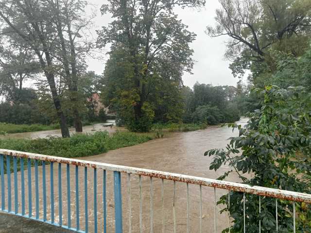 Piława Dolna pod wodą