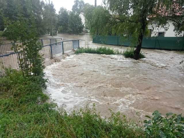 Piława Dolna pod wodą