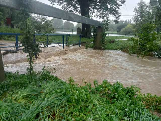 Piława Dolna pod wodą
