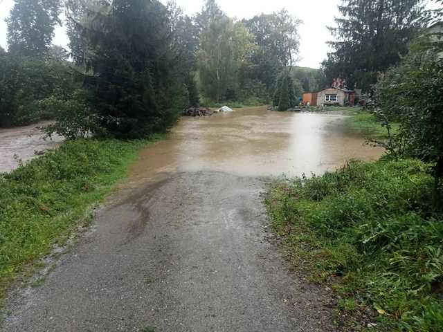 Piława Dolna pod wodą