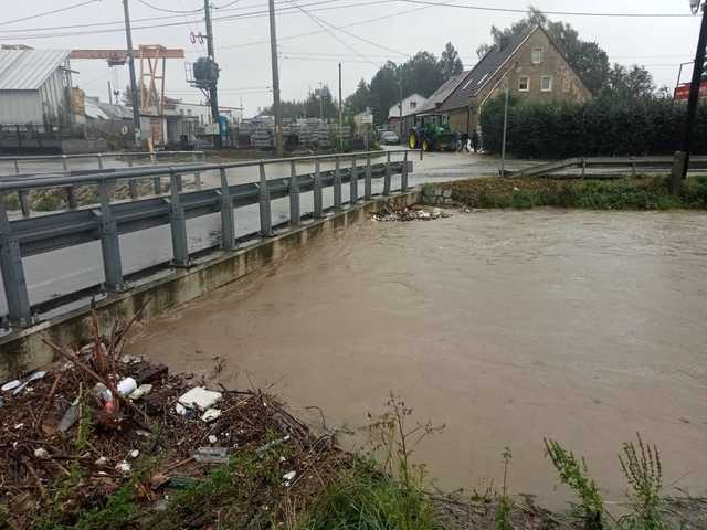 Piława Dolna pod wodą