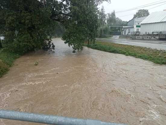 Piława Dolna pod wodą
