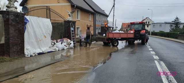 Wilków Wielki zalany wodą