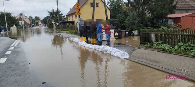 Wilków Wielki zalany wodą