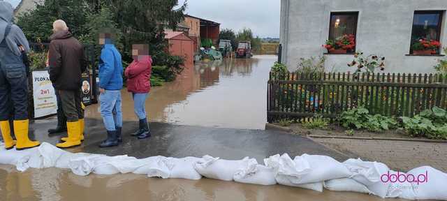 Wilków Wielki zalany wodą