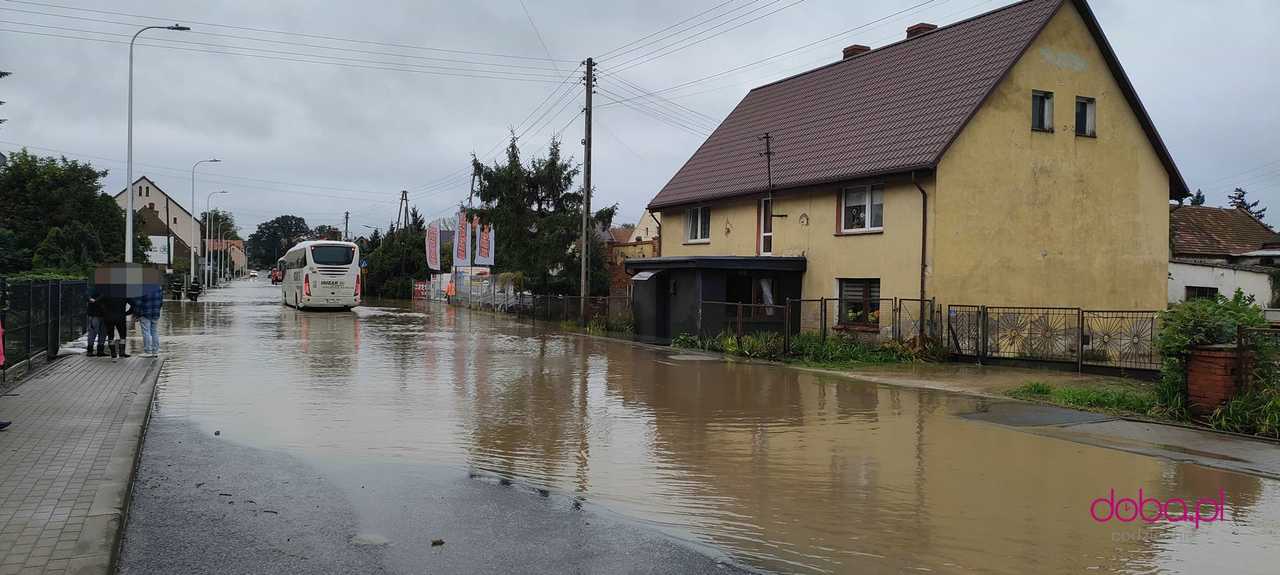 Wilków Wielki zalany wodą