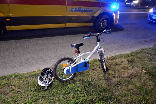 Potrącenie dziecka na rowerze w Bielawie