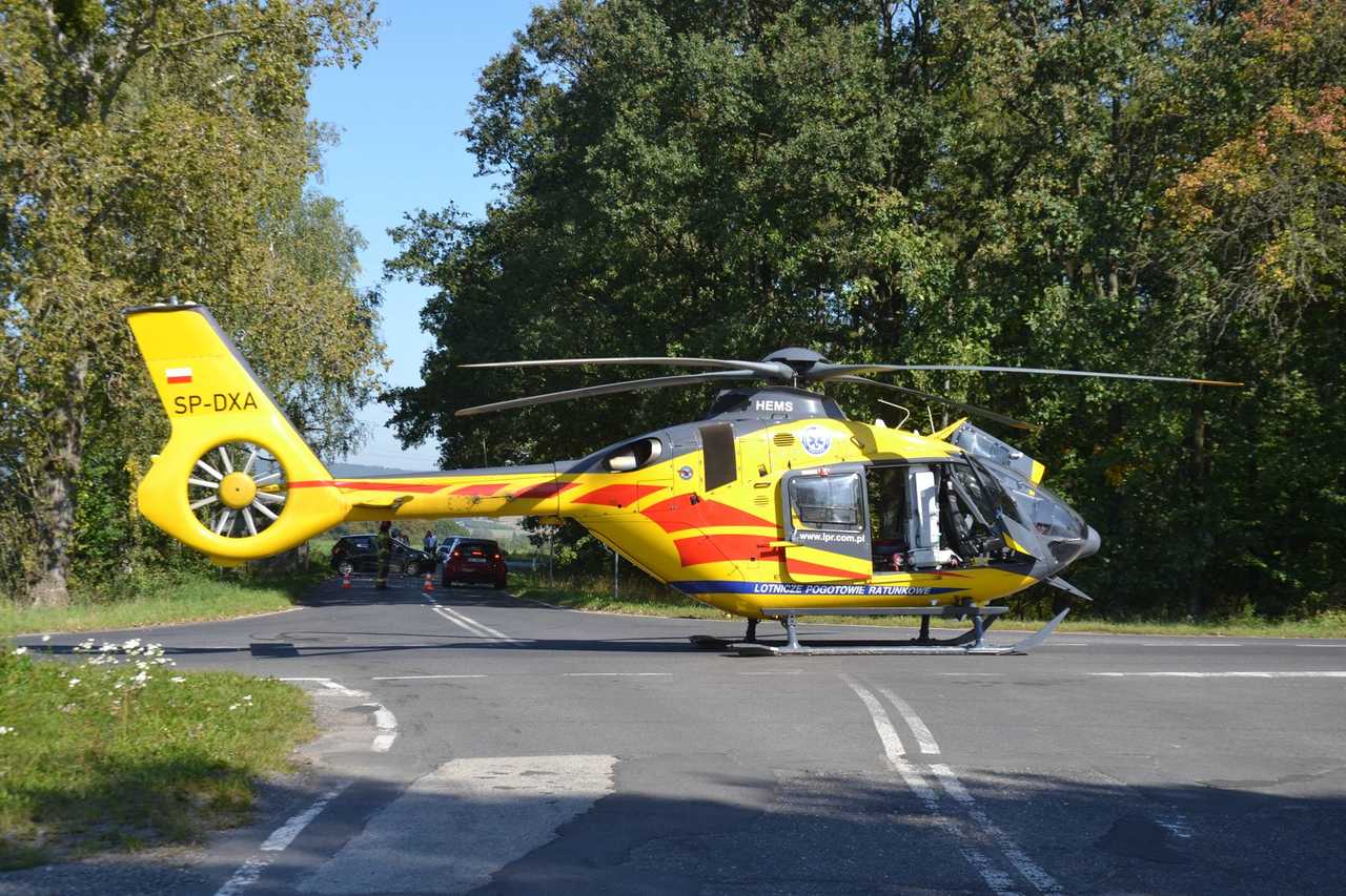 Wypadek z udziałem dwóch motocyklistów