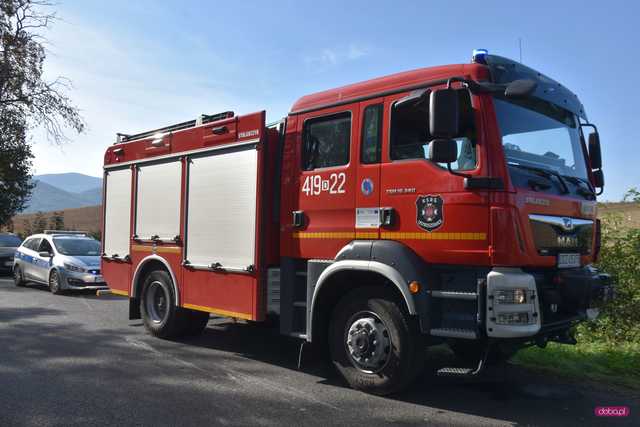 Wypadek przy wjeździe do Ostroszowic