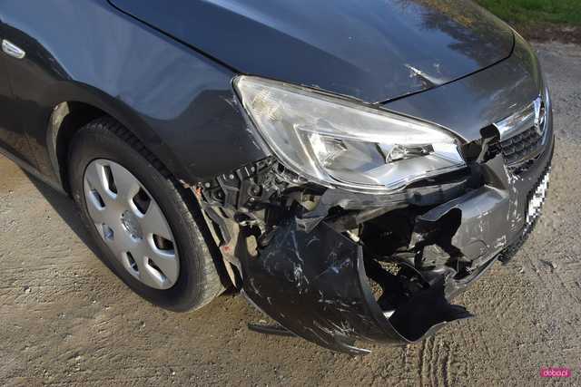 Zderzenie volvo z oplem