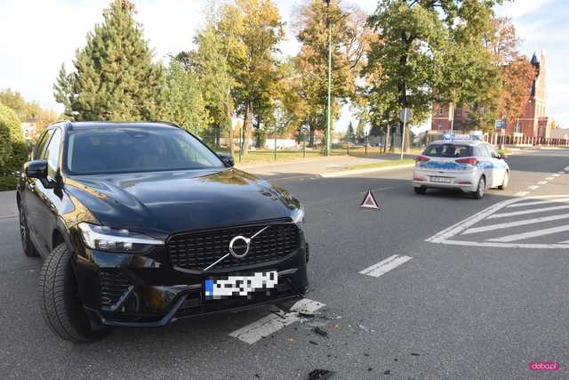 Zderzenie volvo z oplem