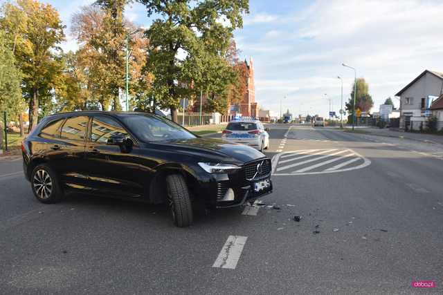 Zderzenie volvo z oplem