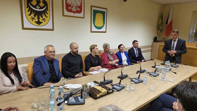 Spotkanie wójta Łagiewnik z sołtysami