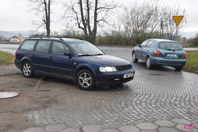Zderzenie nissana i volkswagena w Piławie Dolnej