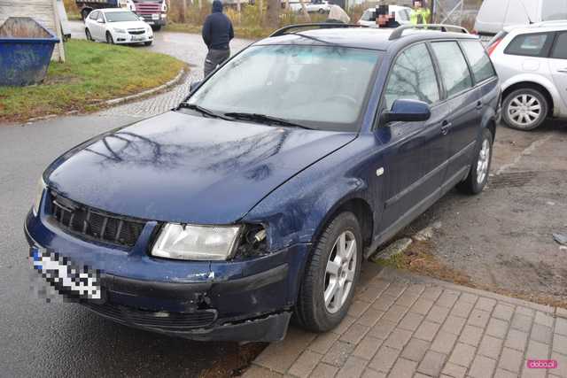 Zderzenie nissana i volkswagena w Piławie Dolnej